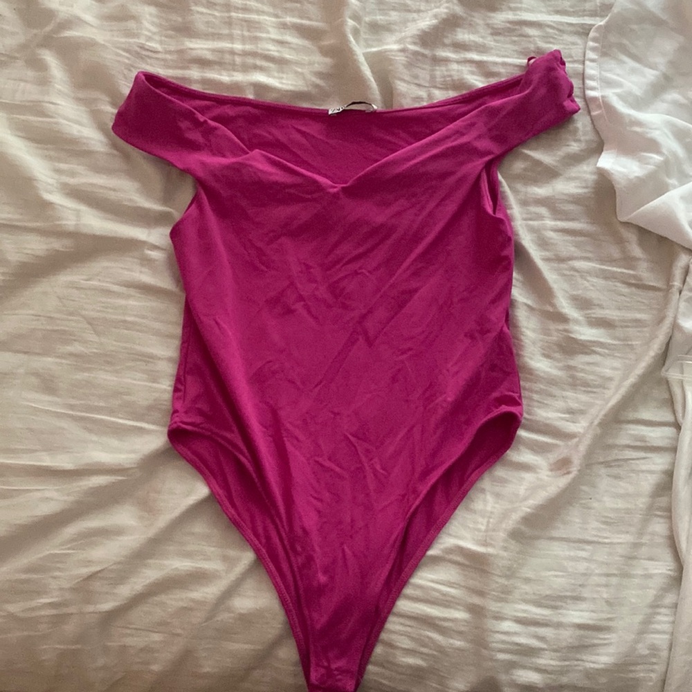 Pink Zara body suit